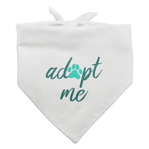 Adopt Me Paw Print Dog Pet Bandana - White