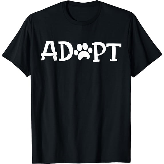 Adopt No Shopt Animal Protection Animal Rescue Animal Cage Adopted T-Shirt Black 3X-Large