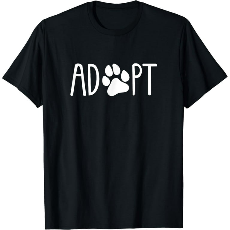 Adopt Pawprint Shirt, Cute Shelter Rescue Advocacy Shirt