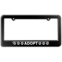 Adopt - Pet Cat Dog License Plate Frame