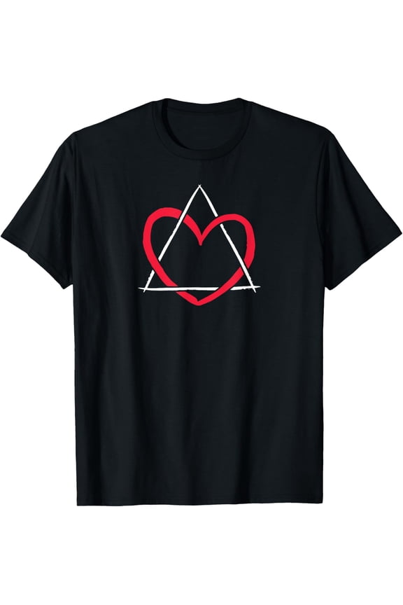 Adopt Symbol Triangle, Heart Gotcha Day Family Adoption T-Shirt