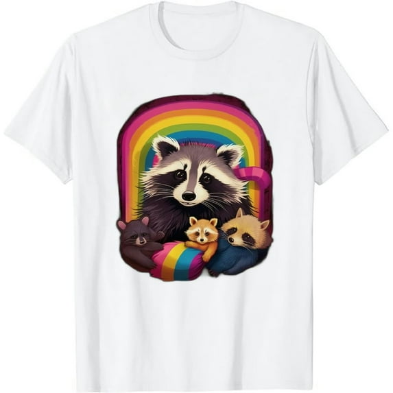 Adopt a Cat Raccoon Opossum Skunk Street Cat Trash Panda T-Shirt