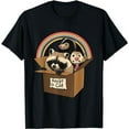 thumbnail image 1 of Adopt a Cat Raccoon Opossum Skunk Trash Pandas Street Cats T-Shirt, 1 of 5