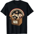 thumbnail image 1 of Adopt a Cat Raccoon Opossum Skunk Trash Pandas Street Cats T-Shirt, 1 of 5