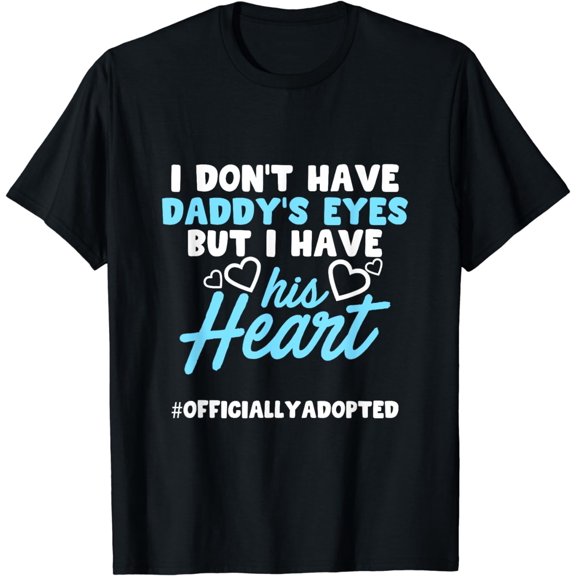 Adoption Announcement Day Family Gifts Dad Heart T-Shirt