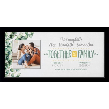 Adoption Commemoration Personalized Print or Framed Print | Together We Are Family Photo