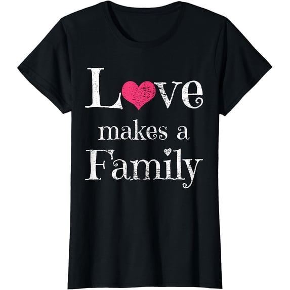 Adoption Family Kids Children Couple Vintage T-Shirt