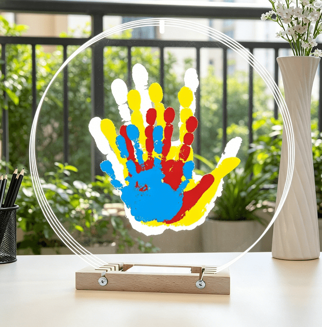 Adoption Handprint Kit with Light Family Footprint Casting LED Night ...