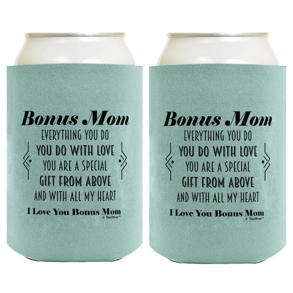 Adoptive Mom Gifts For Women Bon-s Mom You Are A Gift From Above Poem 2-Pack Can Drink Thermocoolers