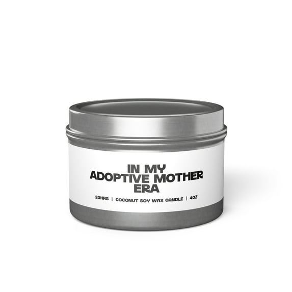 Adoptive Mother Era Adoption Child Daughter Son Tin Candle Gifts Decor