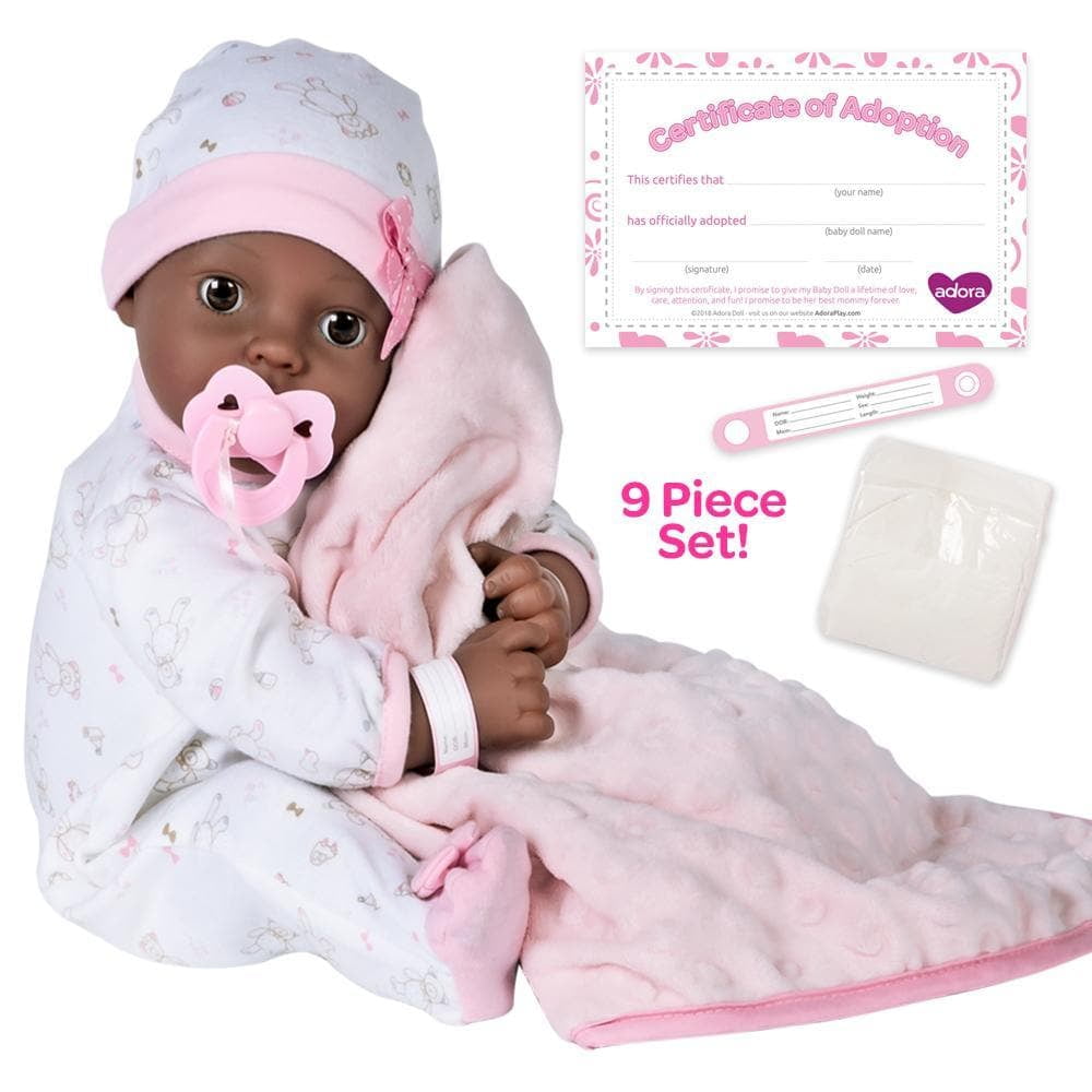 Adora Adoption Babies Collection 16 Baby Doll with Complete 9 Piece Accessories includes Pacifier Hospital Bracelet Diaper and More Birthday Gift For Ages 3 Baby Joy Walmart