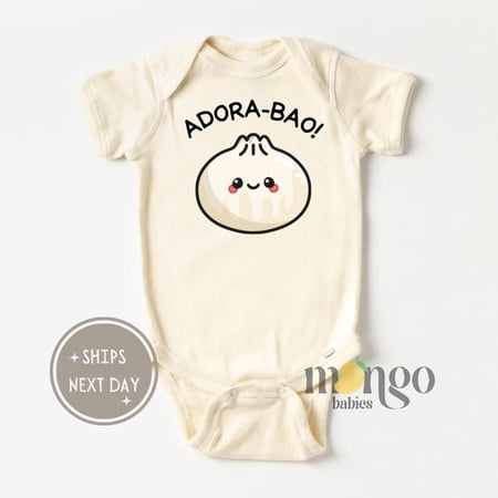 Adora-Bao Baby Onesies Adorable Kids Shirt Chinese Food Cute Baby Outfit Little Jiaozi Baby Bodysuit Dimsum Baby Outfit Food Tee Cute Baby Onesie, BABY BODYSUIT LAT 4424