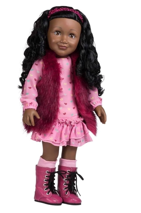 Adora Jada 18-Inch Doll Furry & Fabulous Fashion Doll with Curly Hair & Outfit