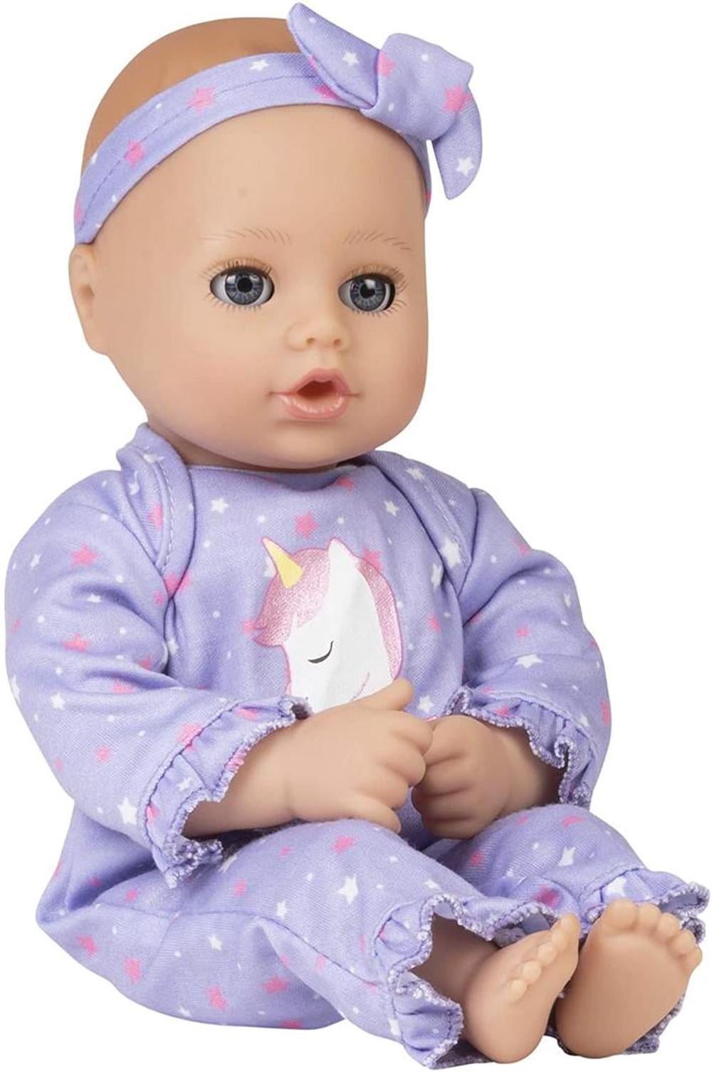 Adora Play Time Babies Collection, 13" Baby Doll with Doll Clothes and Accesories, Made with Sweet Baby Powder Scent, and GentleTouch Vinyl Body, Birthday Gift for Ages 1+ - Unicorn Glitter
