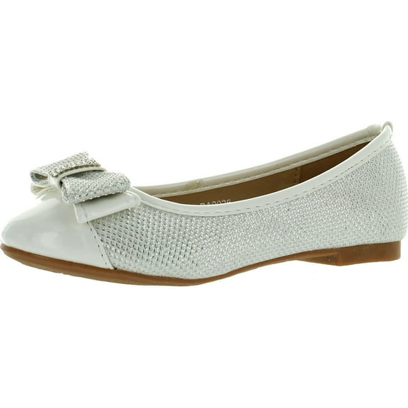 Adorababy Toddler Little Girls Dress Ballet Bow Flat Shoes