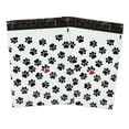 thumbnail image 1 of Adorable 10x13 Cute Puppy Paw Print Design Poly Mailers with Loving Heart, Irresistable Charming Dog Animal lover, Mailing Bags!, 1 of 10