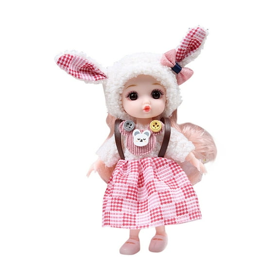 Adorable 12-Inch Plush Doll with Removable Animal Costume Perfect Gift for Kids, Toddlers, and Collectors