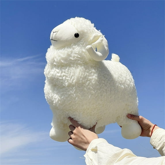 Adorable 14-inch Soft Lamb Stuffed Animal Plush Toy Doll - Cuddly Sheep Companion