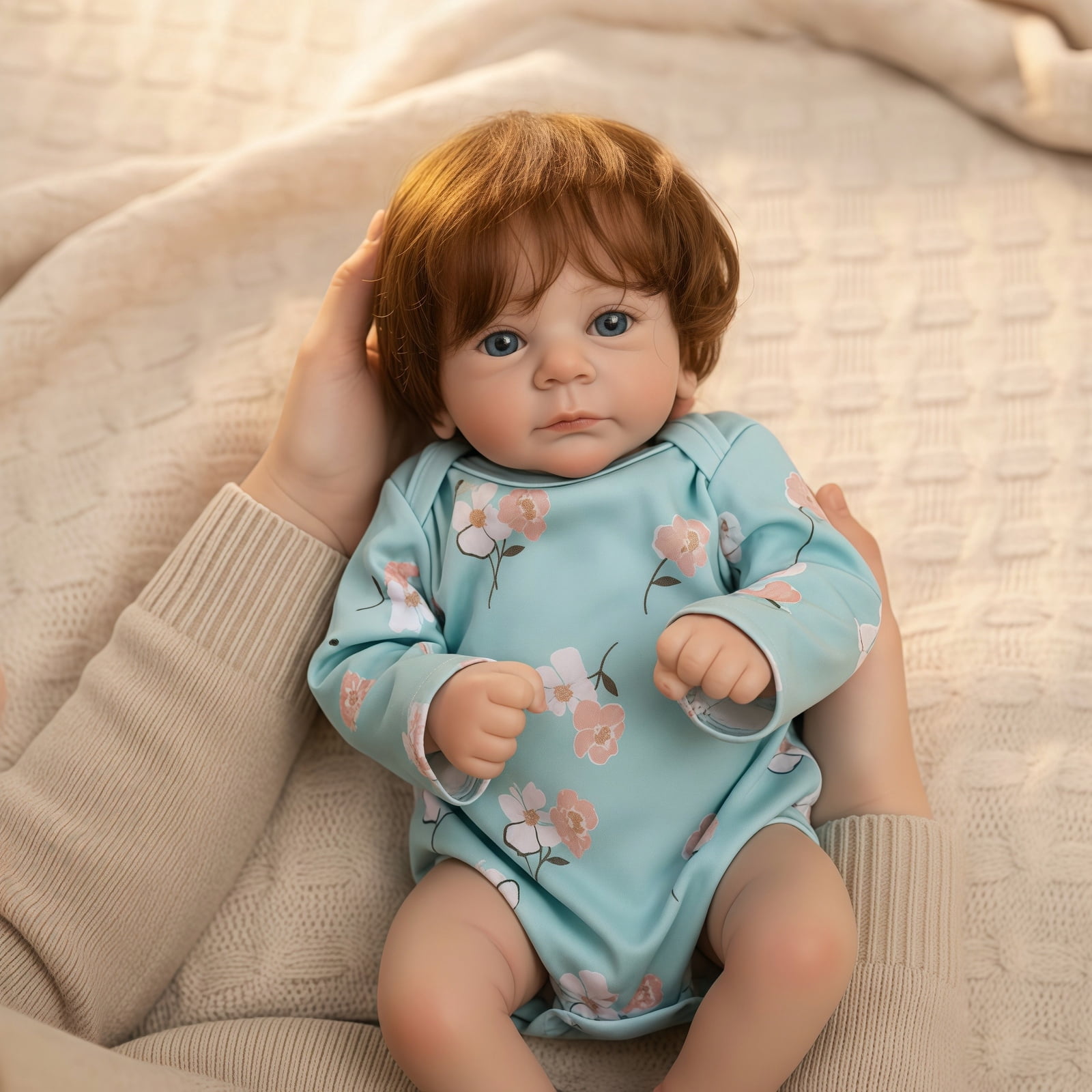 Adorable 16 Inch Reborn Baby Doll, Soft Cloth Body Newborn Doll, Perfect Gift for Kids Ages 3+