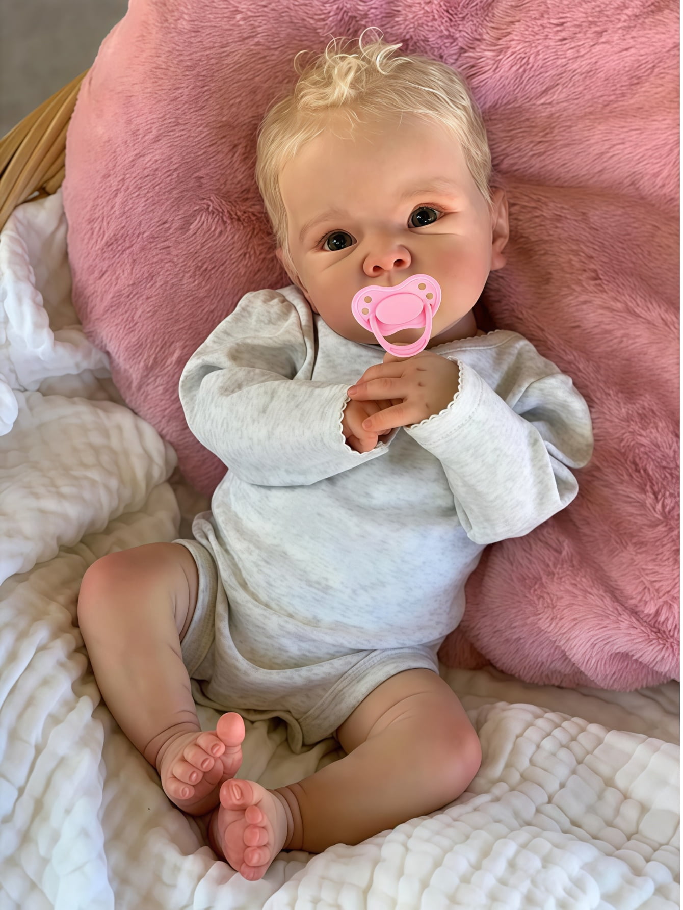 Adorable 18 inch reborn baby doll,  gift for Kids Age 3+