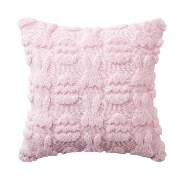 Adorable 3D Bunny Face Knit Cushion Covers for Couches and Sofas – Ultra-Soft, Cozy & Decorative Throw Pillow Covers in Creamy Beige