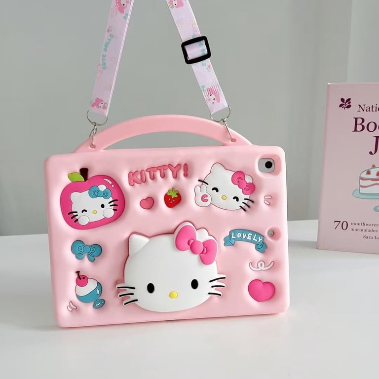 Adorable 3D Cartoon Hello Kitty Shockproof Case - Perfect for iPad