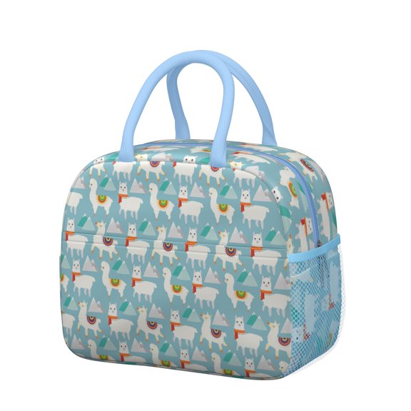 Adorable Alpaca Thermal Lunch Bag - Reusable Insulated Lunch Box with Llama Design, Spacious & Stylish for Work, Travel, Meal Prep, Leakproof & Easy to Clean
