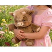 Adorable And Furry Highlands Cattle Soft Toy Adorable Highlands Cow Plushs Toy Soft Stuffed Animals Running Cow Plushs For Stress Relief Emotional