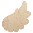 thumbnail image 1 of Adorable Angelic Feathered Right Wing Wood Shape Unfinished Piece Cutout Craft DIY Projects - 6.25 Inch Size - 1/8 Inch Thick, 1 of 7