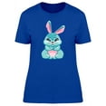 thumbnail image 1 of Adorable Angry Bunny Cartoon T-Shirt Women -Image by Shutterstock, Female x-Large, 1 of 2