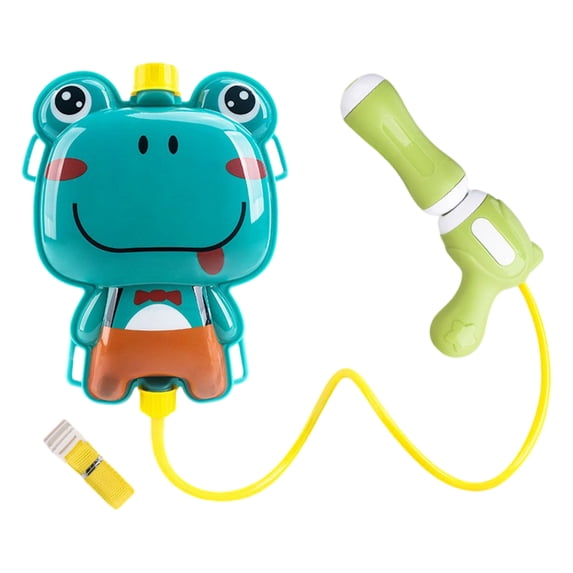 Adorable Animal Backpack Water Gun - High-Capacity Outdoor Toy for Unlimited Summer Splash Fun (frog)