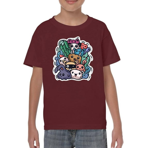 Adorable Animals In Group T-Shirt Juniors -Image by Shutterstock, Large