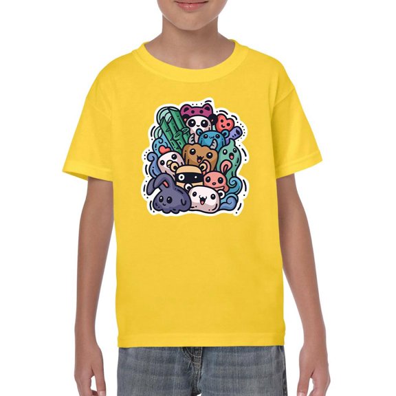 Adorable Animals In Group T-Shirt Juniors -Image by Shutterstock, Medium