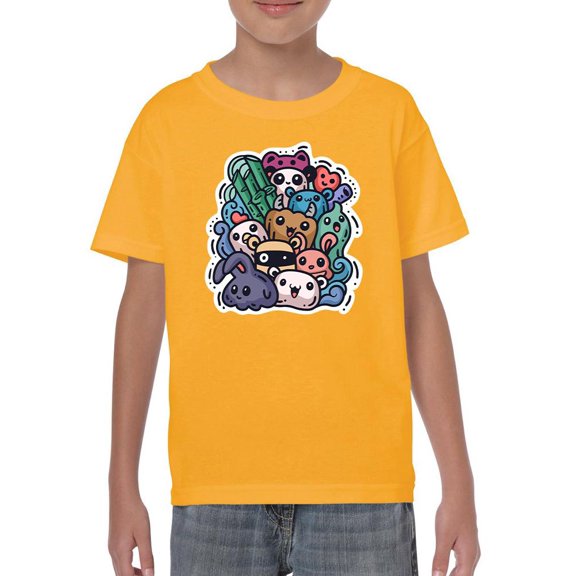 Adorable Animals In Group T-Shirt Juniors -Image by Shutterstock, Small