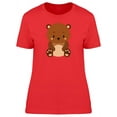 thumbnail image 1 of Adorable Baby Bear Cartoon T-Shirt Women -Image by Shutterstock, Female x-Large, 1 of 2
