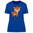 thumbnail image 1 of Adorable Baby Deer Cartoon T-Shirt Women -Image by Shutterstock, Female Large, 1 of 2