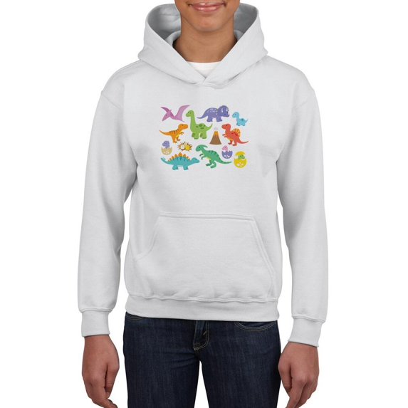 Adorable Baby Dinos Art Hoodie Juniors -Image by Shutterstock, Small
