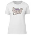 thumbnail image 1 of Adorable Baby Floral Elephant T-Shirt Women -Image by Shutterstock, Female Small, 1 of 2