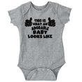 thumbnail image 1 of Adorable Baby Looks Like Two Thumbs Romper Boys or Girls Infant Baby Brisco Brands 18M, 1 of 6