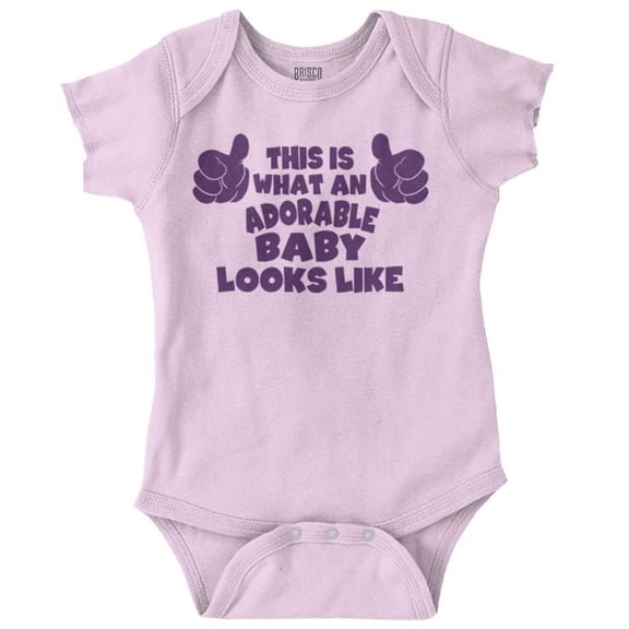 Adorable Baby Looks Like Two Thumbs Romper Boys or Girls Infant Baby Brisco Brands NB
