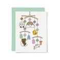 thumbnail image 1 of Adorable Baby Mobile Greeting Card – Cute Design with Animals, Clouds, and Colorful Letters – Blank Inside, Ideal for Newborn Celebrations and Baby Showers, 1 of 2