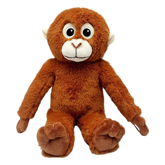 Animal Toy for Kids and Adults | Soft Cuddly Monkey Orangutan Plushie Giftable Companion for Indoor Outdoor Play and Comfort