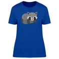 thumbnail image 1 of Adorable Baby Raccoon Cartoon T-Shirt Women -Image by Shutterstock, Female Large, 1 of 2