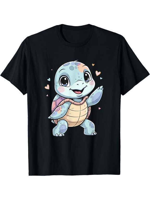 Adorable Baby Turtle Kawaii Pastel Cartoon T-Shirt