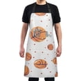 thumbnail image 1 of Adorable Basketball Kitchen Apron with 2 Pockets Adjustable waterproof Cooking Aprons for Women Men Chef, 1 of 7