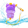 thumbnail image 1 of Adorable Bear Backpack Water Gun - High-Capacity Outdoor Toy for Unlimited Summer Splash Fun Purple, 1 of 7