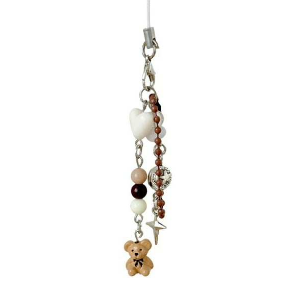 Adorable Bear Bag Pendant Accessory Portable Bear Bag Clip Phone Strap Chain Charm Perfect For Adding A Lovely Touch