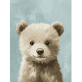 thumbnail image 1 of Adorable Bear Cub Canvas Wall Art， Perfect for Living Room， Bedroom， Nursery， Office， and Hallway Decoration., 1 of 8