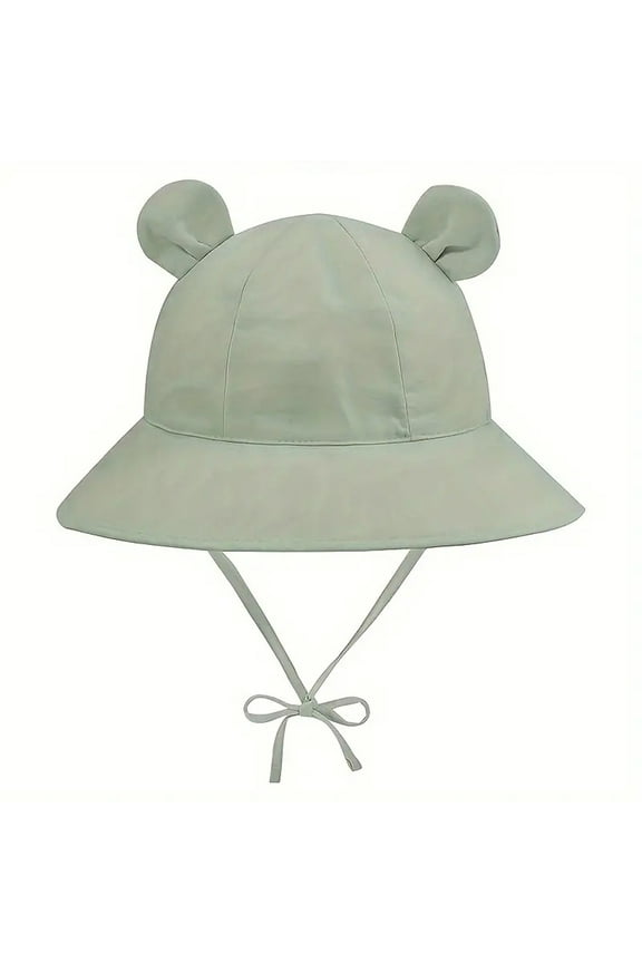 Adorable Bear Ears Fisherman Sun Hat for Babies and Toddlers with Wide Brim and Adjustable for Outdoor Summer Funny Hats Adjustable Cute Caps Adjustable Baseball Hats for Boys & Girls