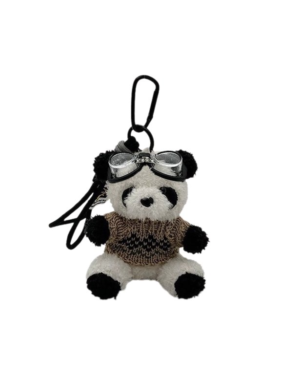 Adorable Bear Keychain Cute Flying Bear Pendant for Bags and Keys Panda Keyring Decor